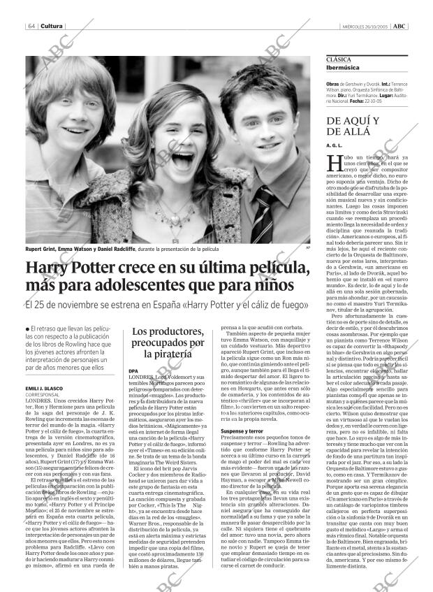 ABC MADRID 26-10-2005 página 64