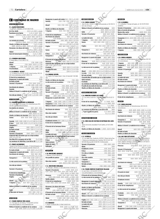 ABC MADRID 26-10-2005 página 70