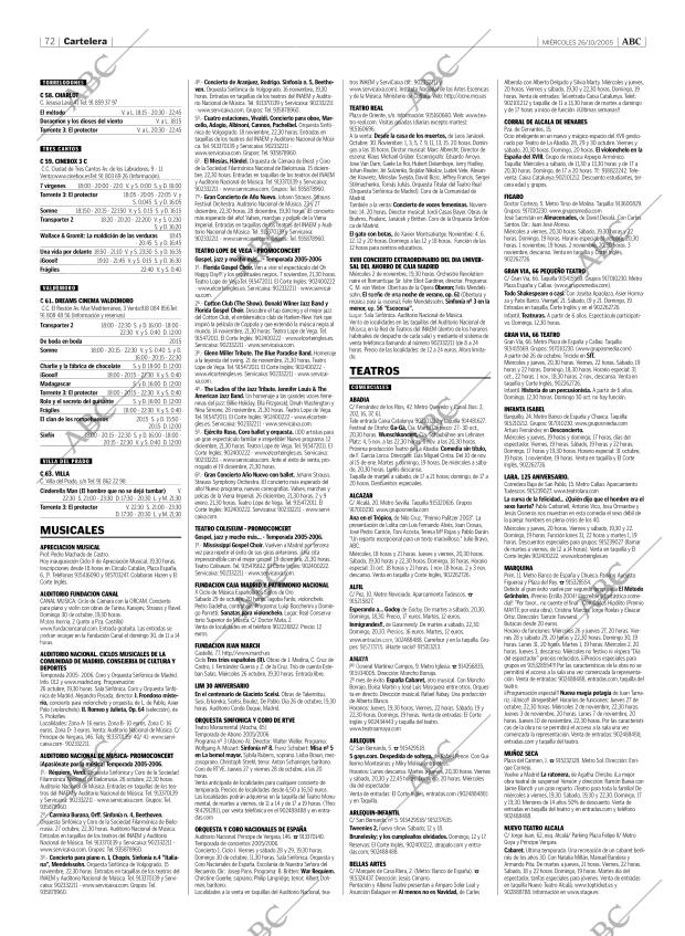 ABC MADRID 26-10-2005 página 72