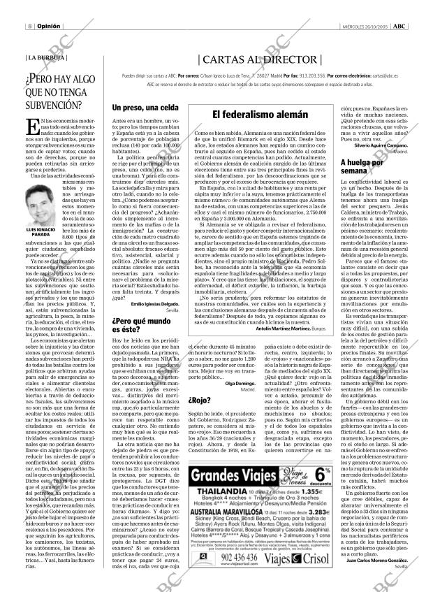 ABC MADRID 26-10-2005 página 8