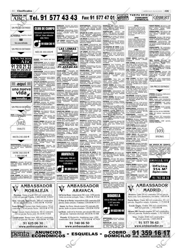 ABC MADRID 26-10-2005 página 80