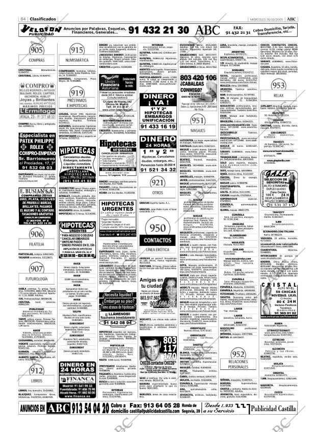 ABC MADRID 26-10-2005 página 84