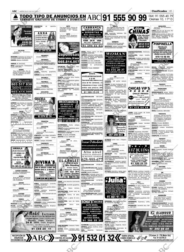 ABC MADRID 26-10-2005 página 85