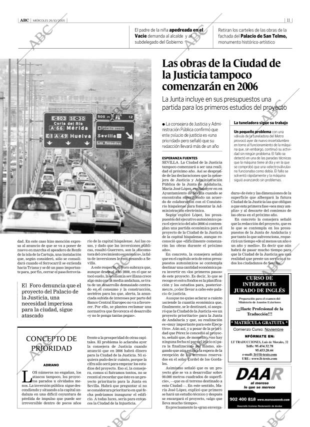 ABC SEVILLA 26-10-2005 página 11