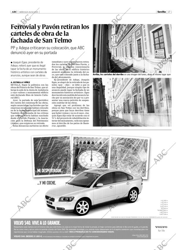 ABC SEVILLA 26-10-2005 página 17