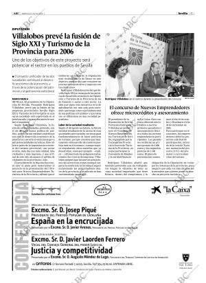 ABC SEVILLA 26-10-2005 página 21