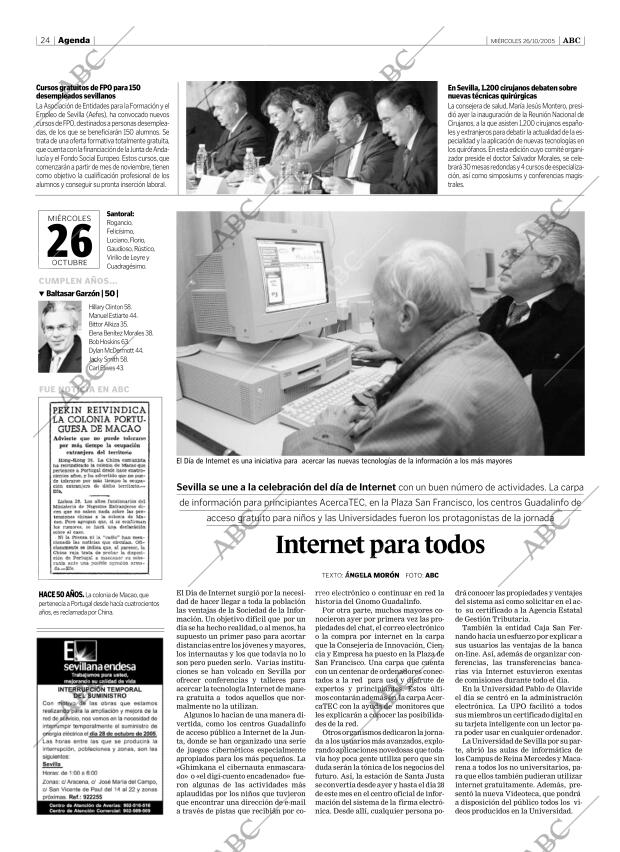 ABC SEVILLA 26-10-2005 página 24