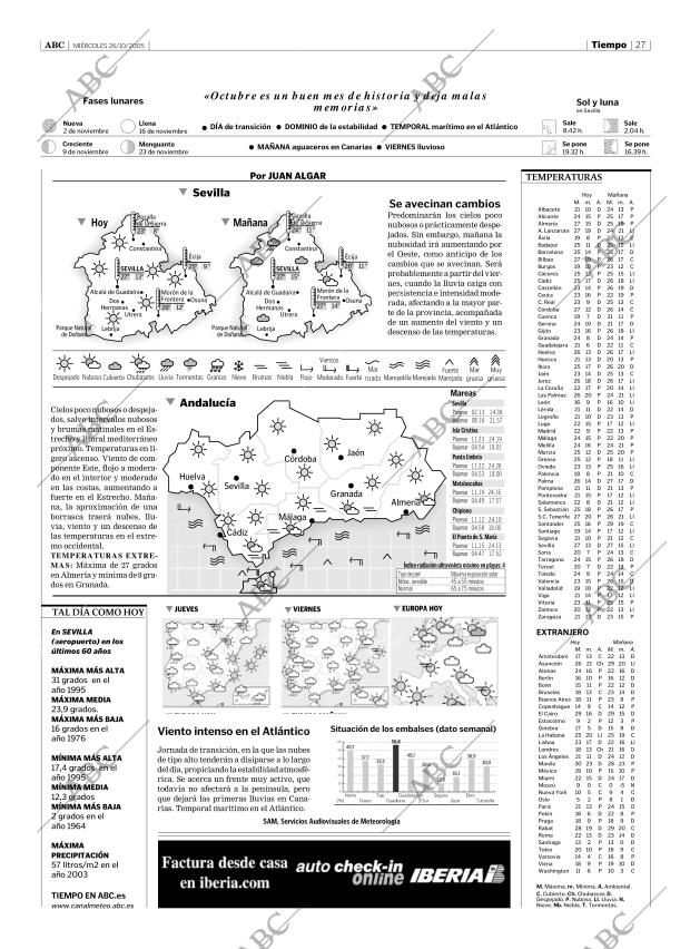 ABC SEVILLA 26-10-2005 página 27