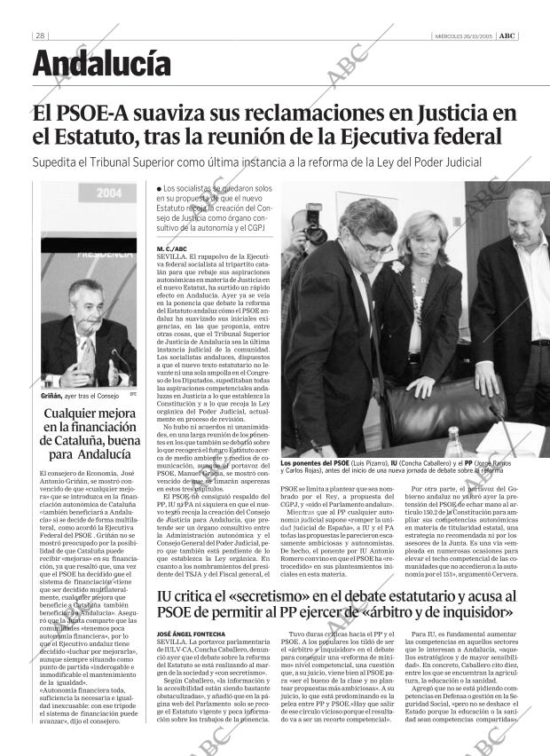 ABC SEVILLA 26-10-2005 página 28