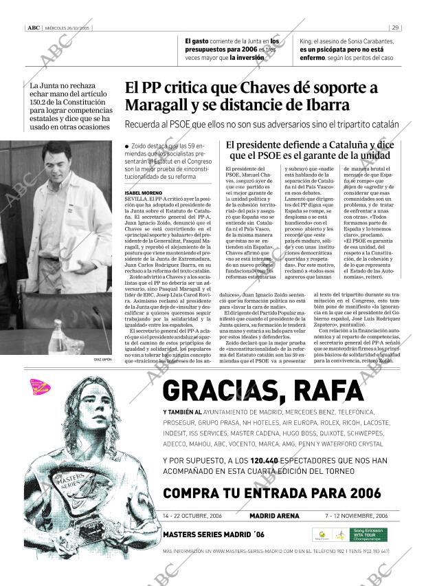 ABC SEVILLA 26-10-2005 página 29