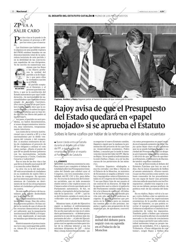 ABC SEVILLA 26-10-2005 página 38