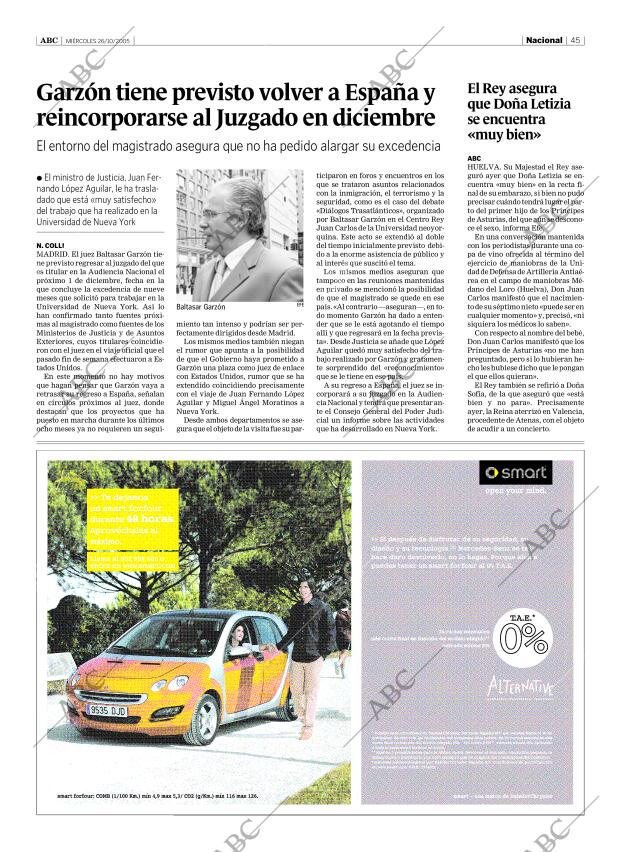 ABC SEVILLA 26-10-2005 página 45