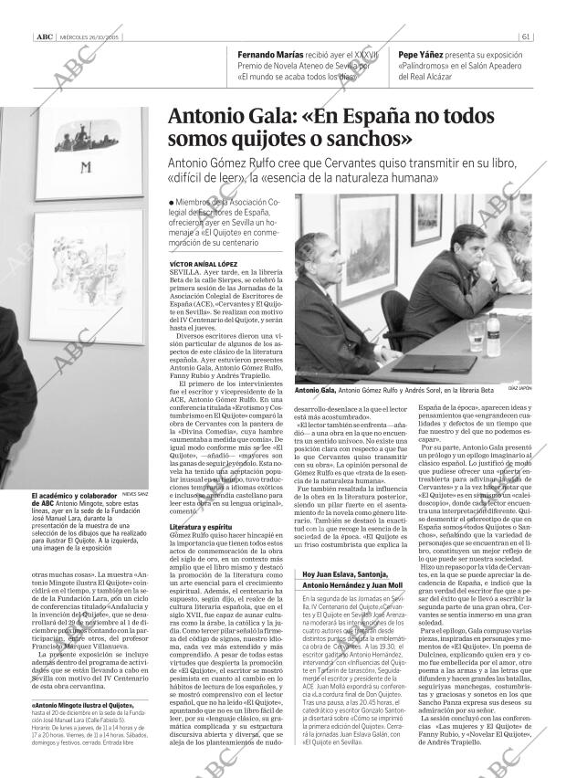 ABC SEVILLA 26-10-2005 página 61