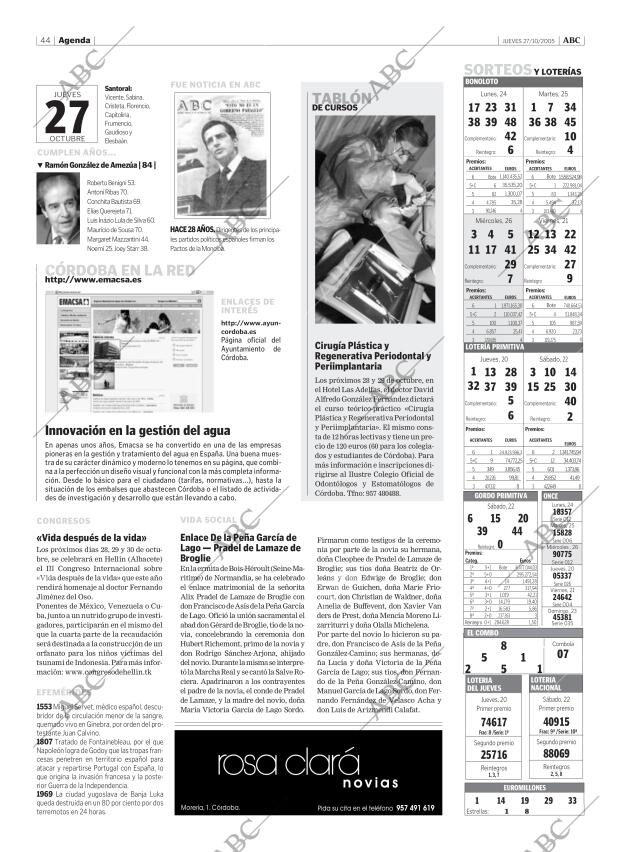 ABC CORDOBA 27-10-2005 página 44