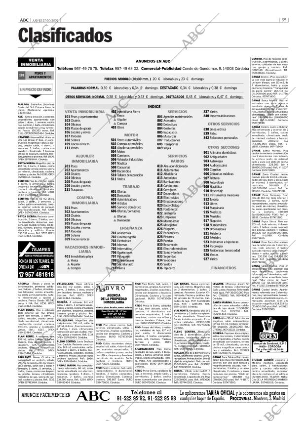 ABC CORDOBA 27-10-2005 página 65