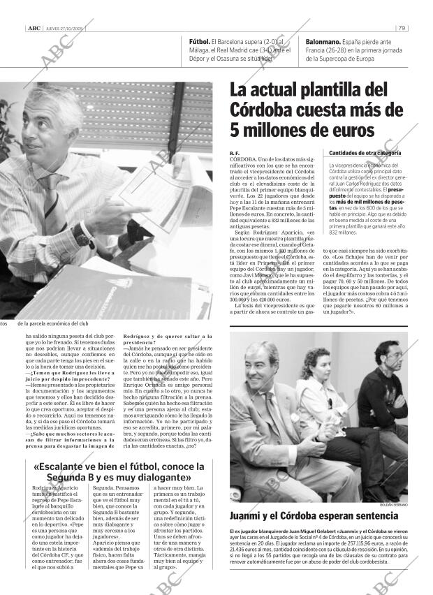 ABC CORDOBA 27-10-2005 página 79