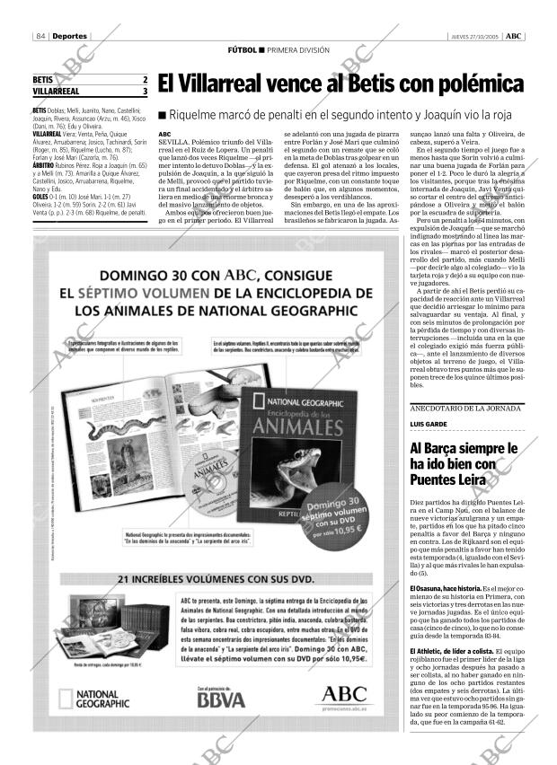 ABC CORDOBA 27-10-2005 página 84