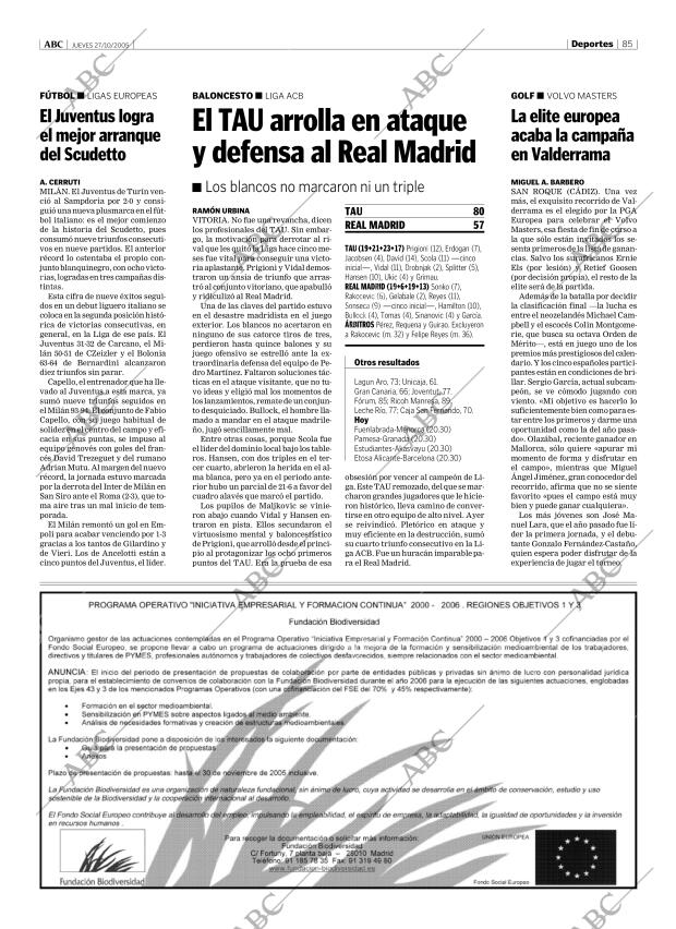 ABC CORDOBA 27-10-2005 página 85