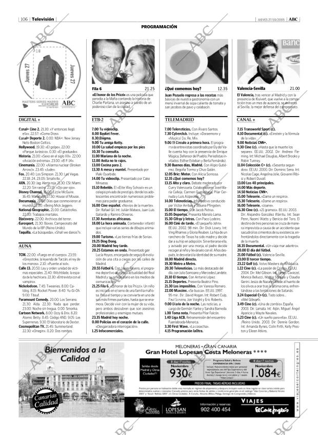 ABC MADRID 27-10-2005 página 106