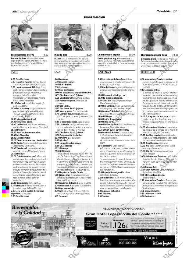 ABC MADRID 27-10-2005 página 107