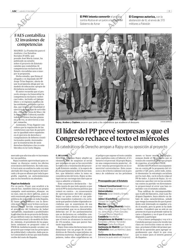 ABC MADRID 27-10-2005 página 11