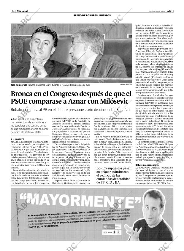 ABC MADRID 27-10-2005 página 14