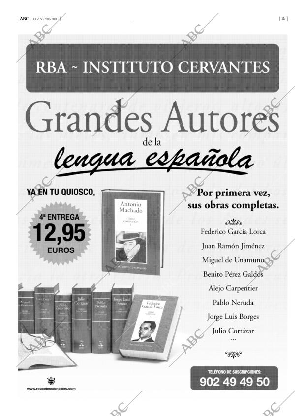 ABC MADRID 27-10-2005 página 15