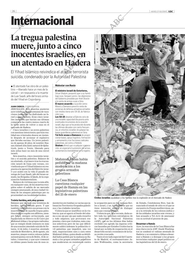ABC MADRID 27-10-2005 página 26