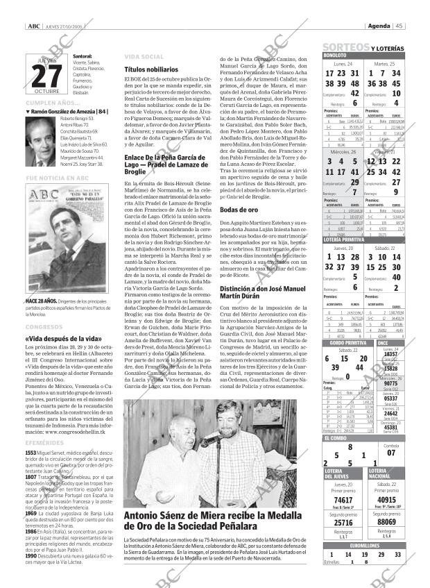 ABC MADRID 27-10-2005 página 45