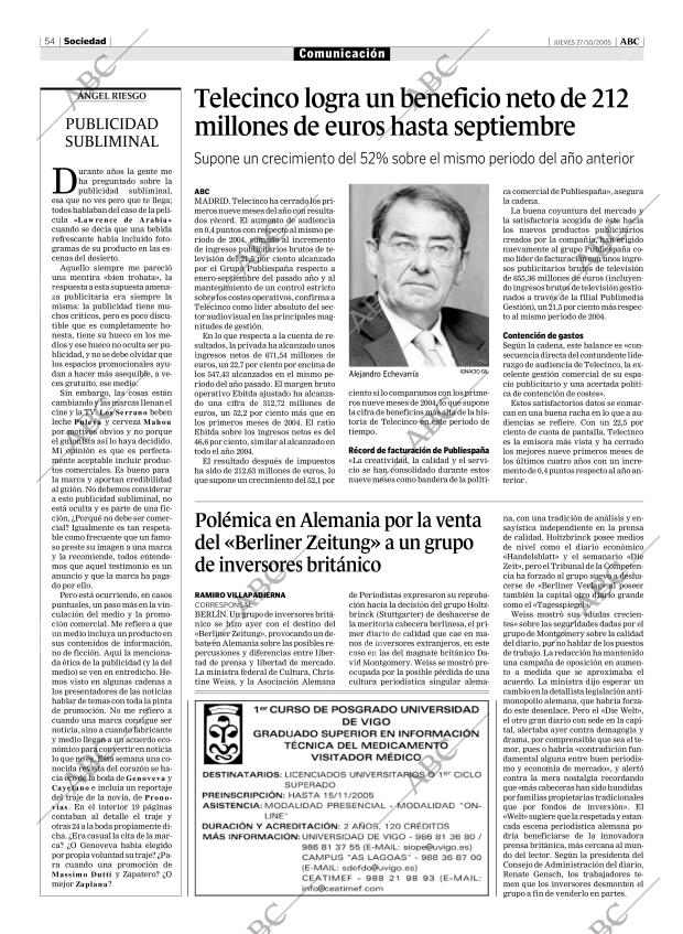 ABC MADRID 27-10-2005 página 54