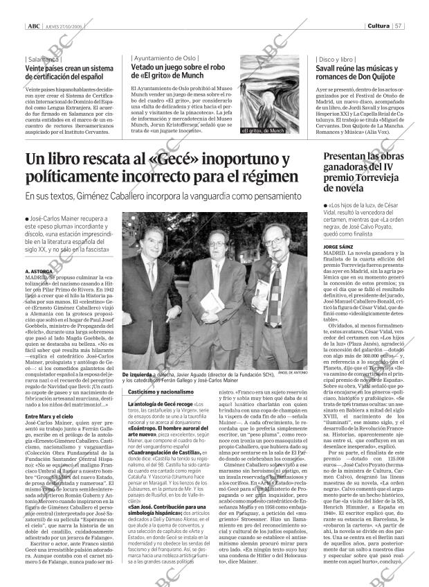 ABC MADRID 27-10-2005 página 57