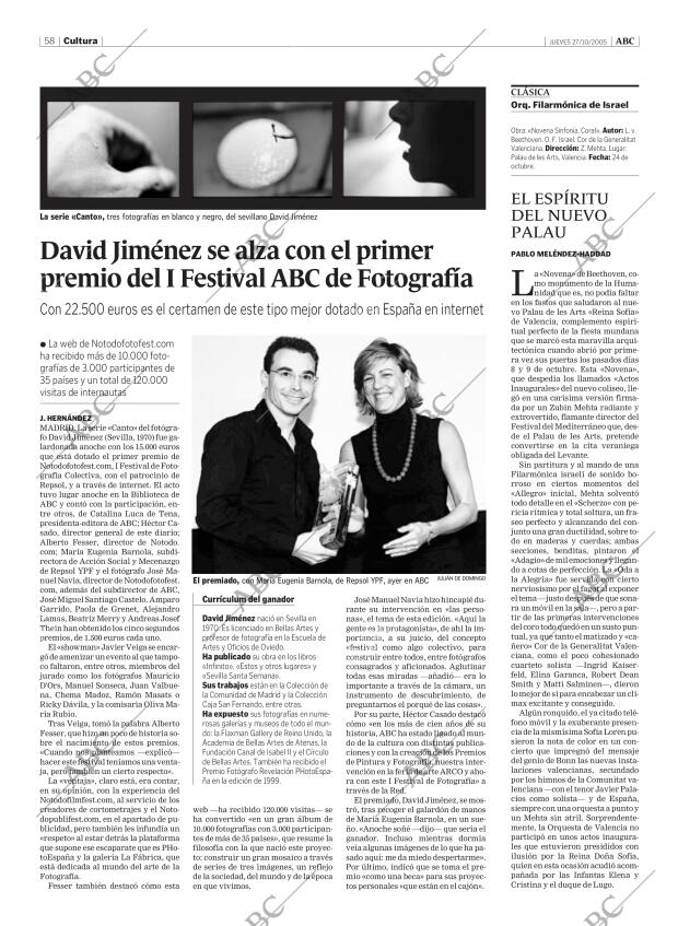 ABC MADRID 27-10-2005 página 58