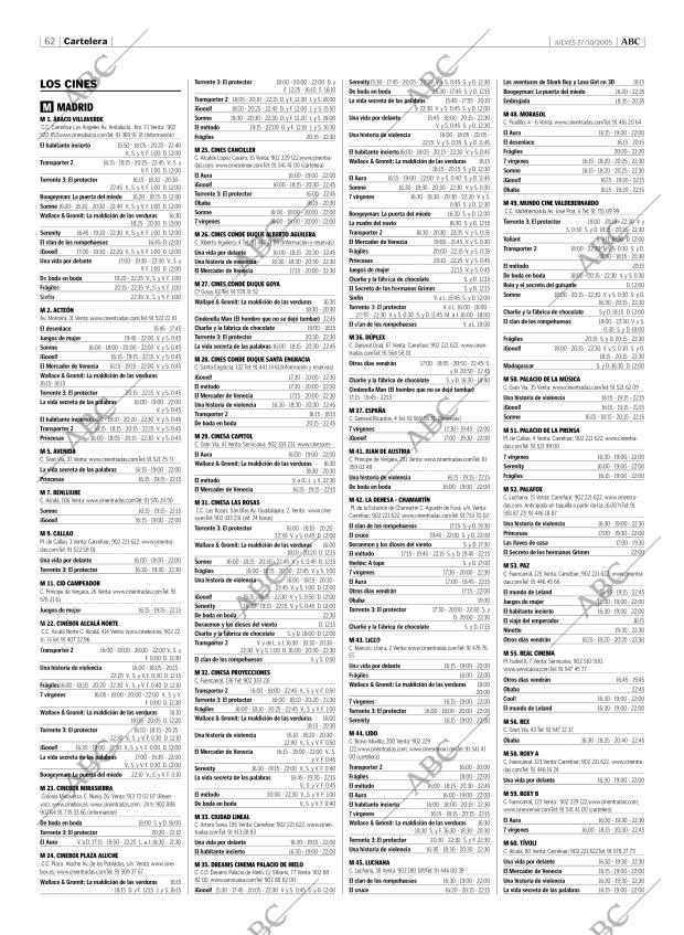 ABC MADRID 27-10-2005 página 62