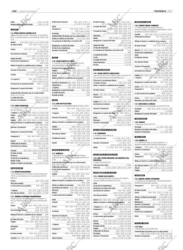 ABC MADRID 27-10-2005 página 65