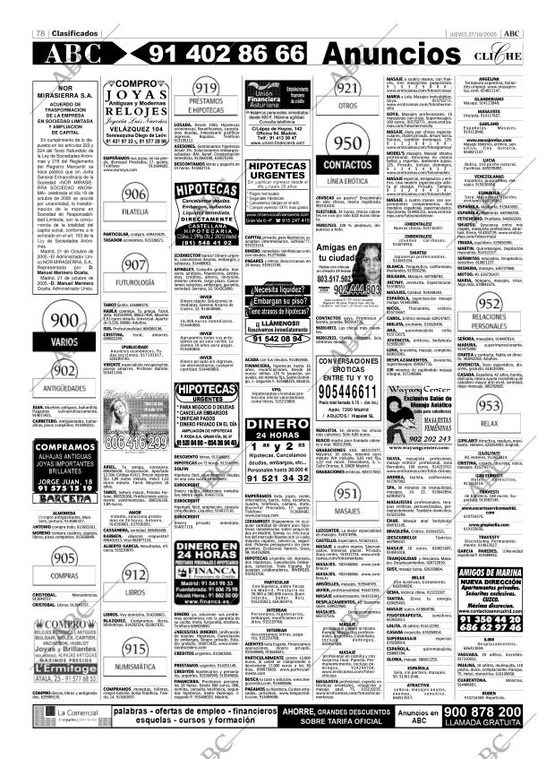 ABC MADRID 27-10-2005 página 78