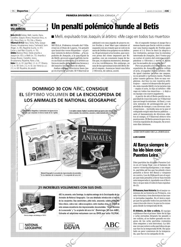 ABC MADRID 27-10-2005 página 96