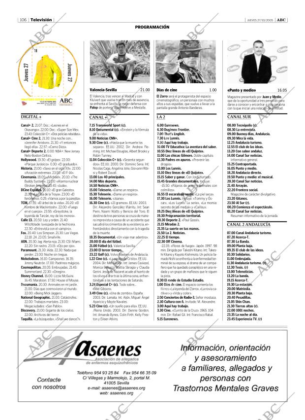 ABC SEVILLA 27-10-2005 página 106