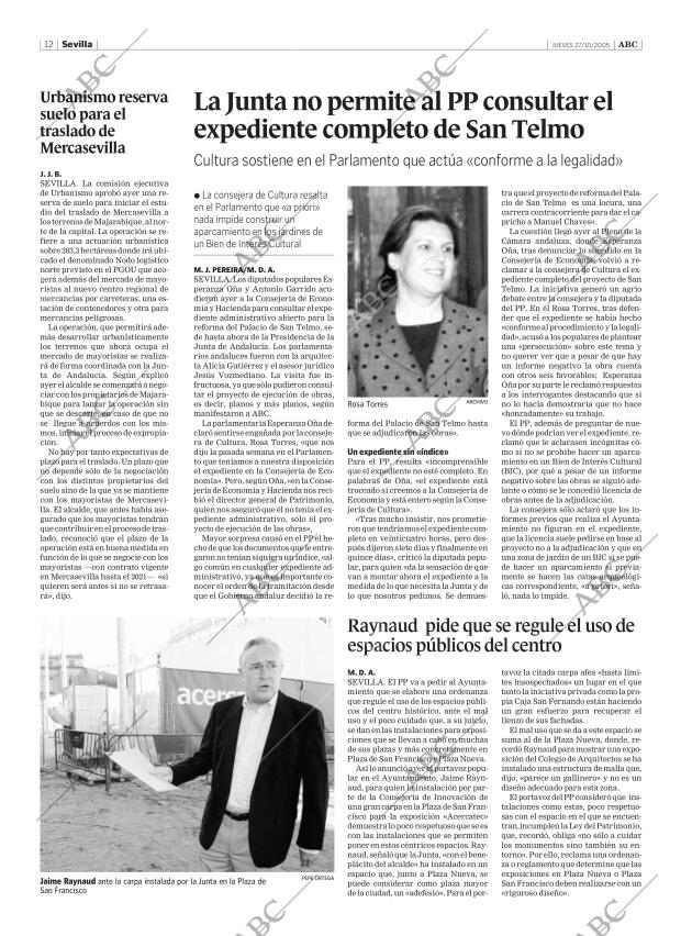 ABC SEVILLA 27-10-2005 página 12