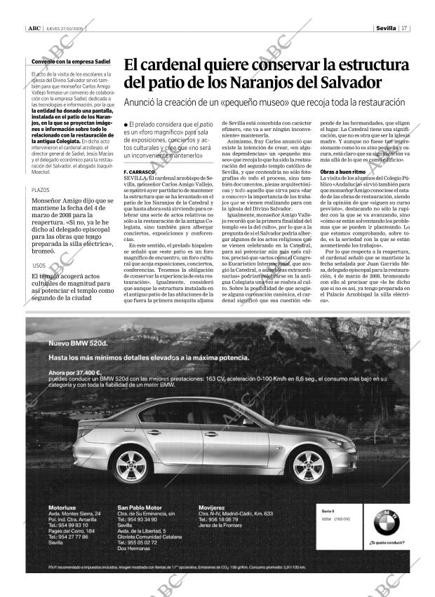 ABC SEVILLA 27-10-2005 página 17