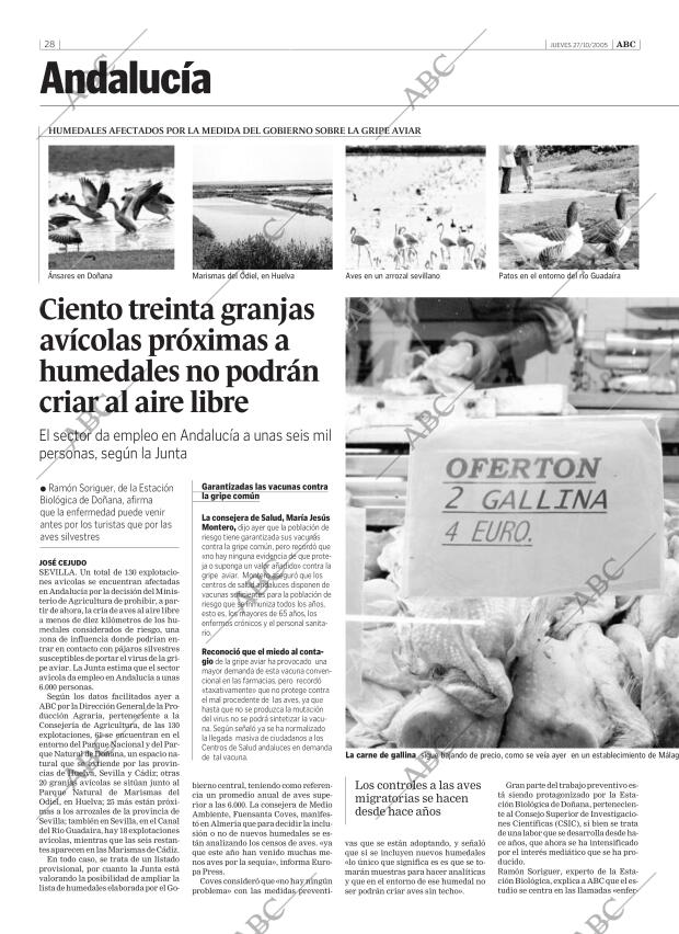 ABC SEVILLA 27-10-2005 página 28