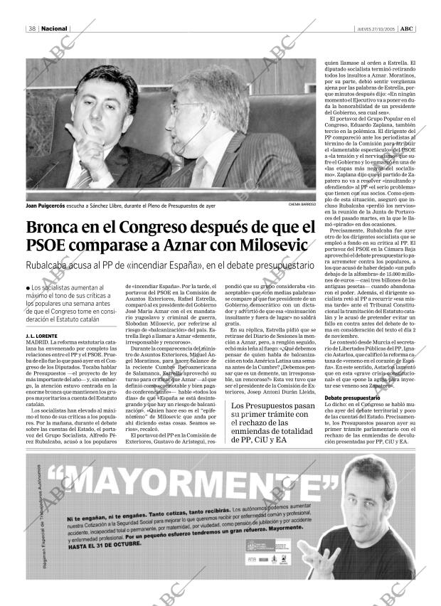 ABC SEVILLA 27-10-2005 página 38