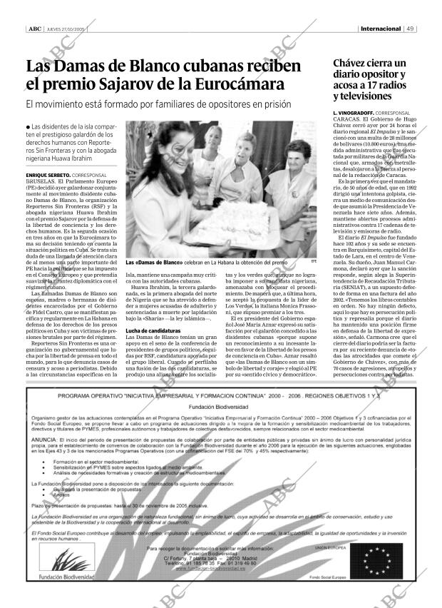 ABC SEVILLA 27-10-2005 página 49