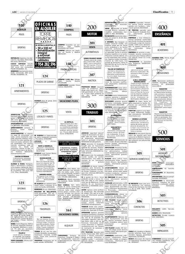 ABC SEVILLA 27-10-2005 página 71