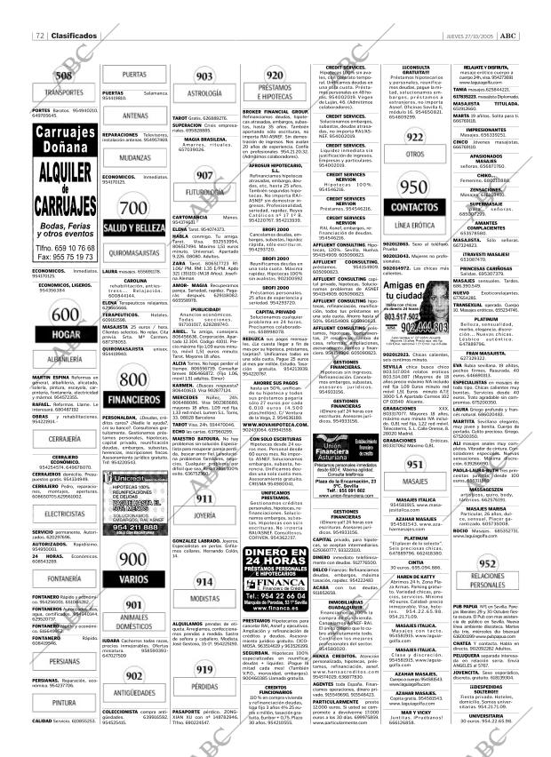 ABC SEVILLA 27-10-2005 página 72