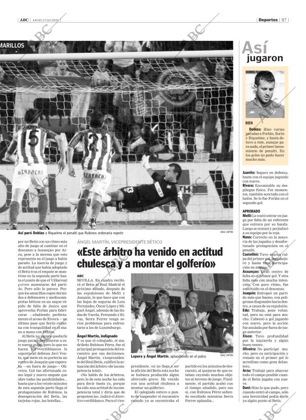 ABC SEVILLA 27-10-2005 página 87
