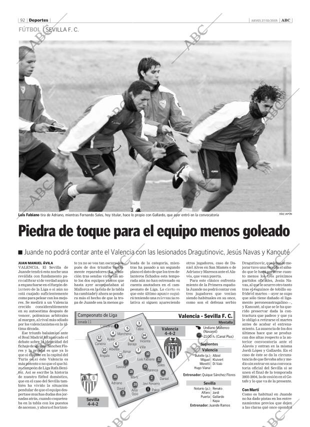 ABC SEVILLA 27-10-2005 página 92