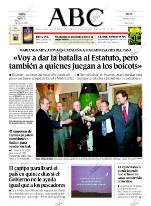 ABC MADRID 28-10-2005 página 1