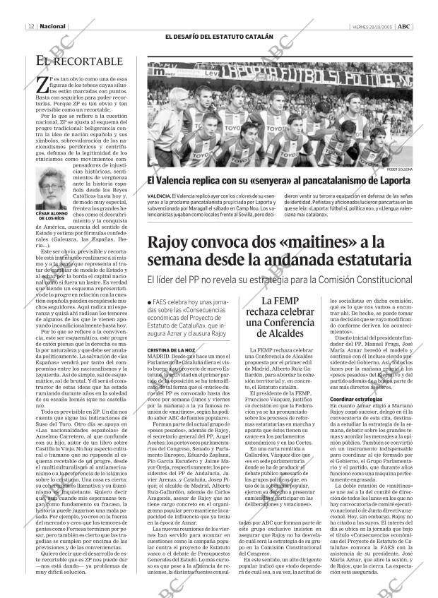 ABC MADRID 28-10-2005 página 12