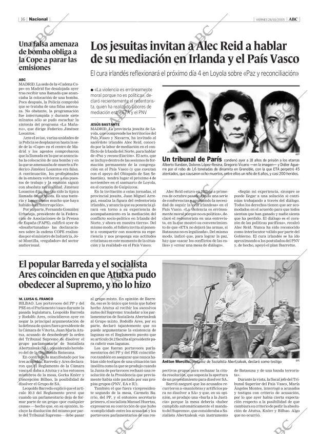 ABC MADRID 28-10-2005 página 16