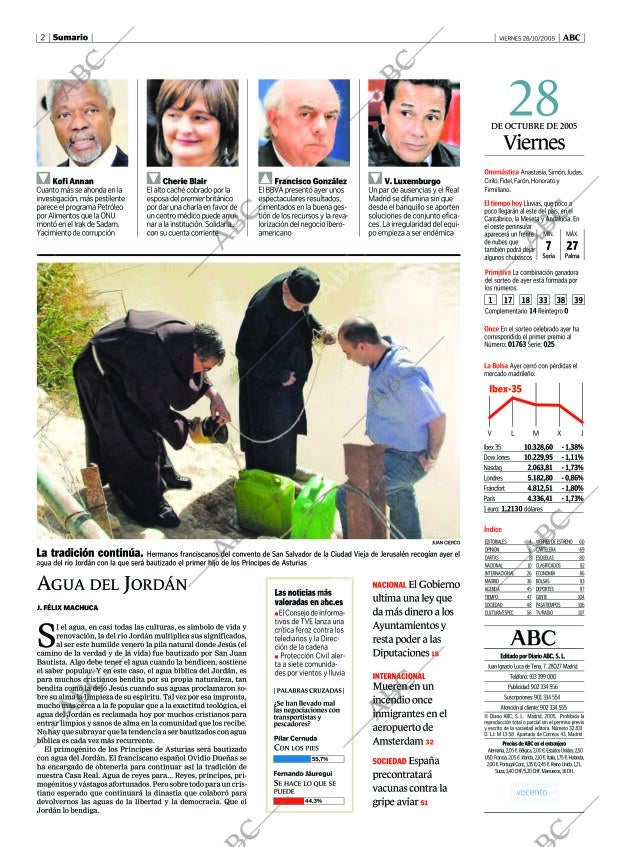 ABC MADRID 28-10-2005 página 2